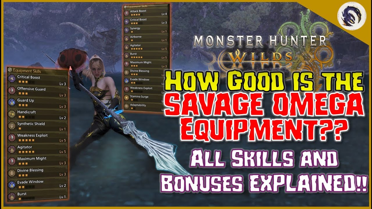 Как работают новые навыки использования брони и оружия Savage Omega! [Руководство по набору MH Wi...