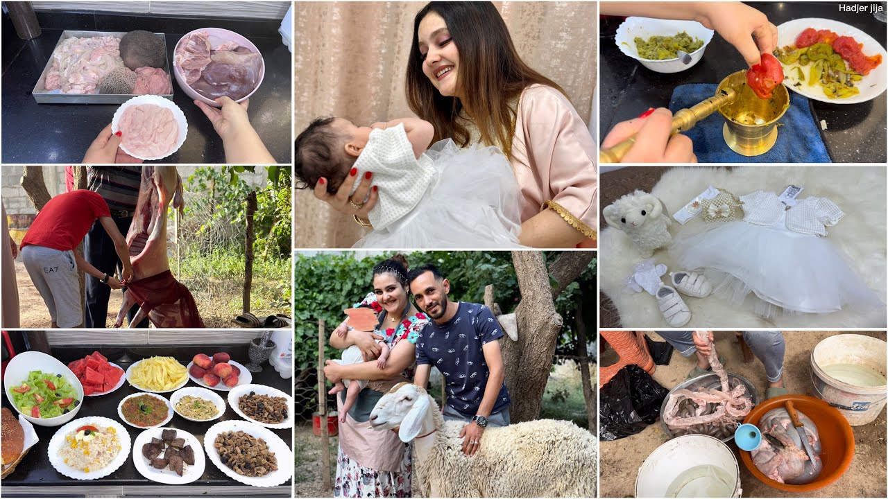 هاجر جيجا|اول عيد ليا مع بنتي وزوجي✨وش حضرت وطيبت اجواء العيد♥️، وش لبسنا،حنينا لكبي🐏….