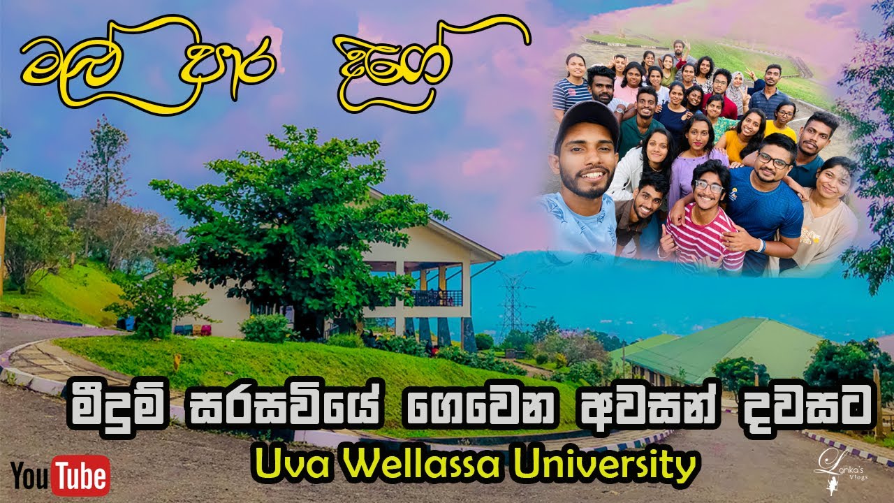 කැම්පස් එක වටේ වට භාගයයි| අන්තිම දවසෙ මතකයි | Uva Wellassa University Vlog