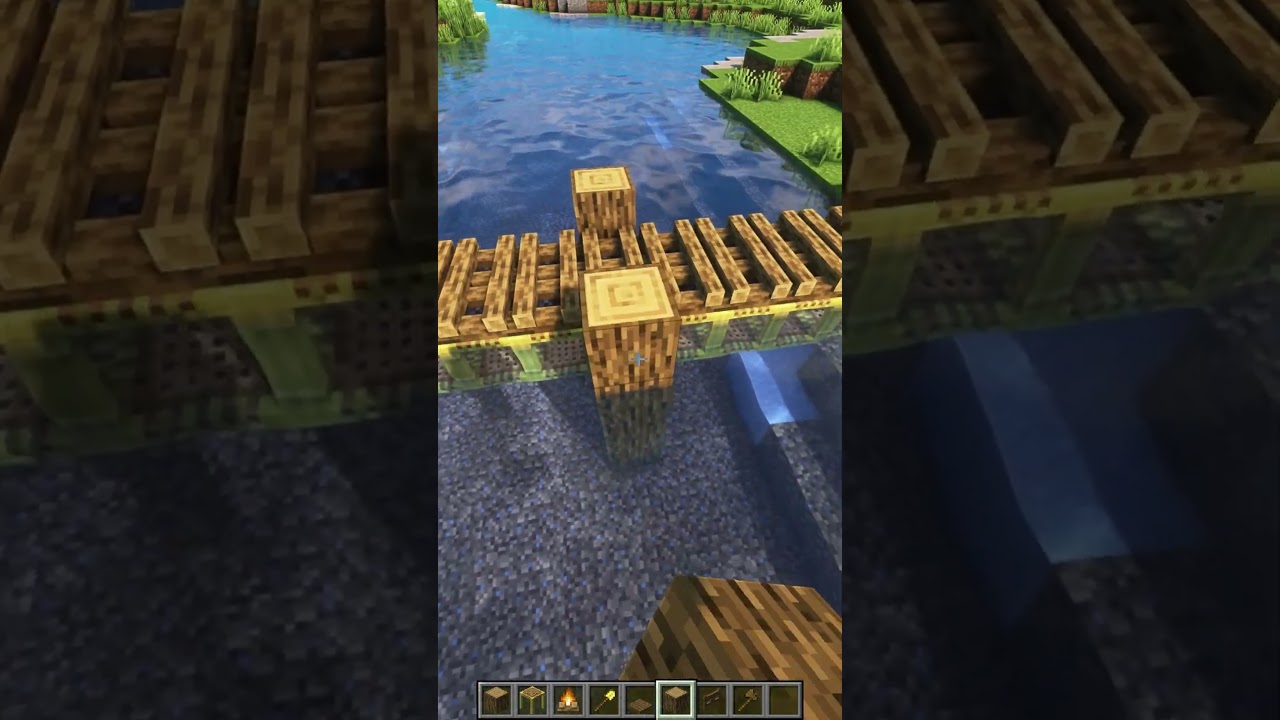 Minecraft Bridge Design💦 #shorts