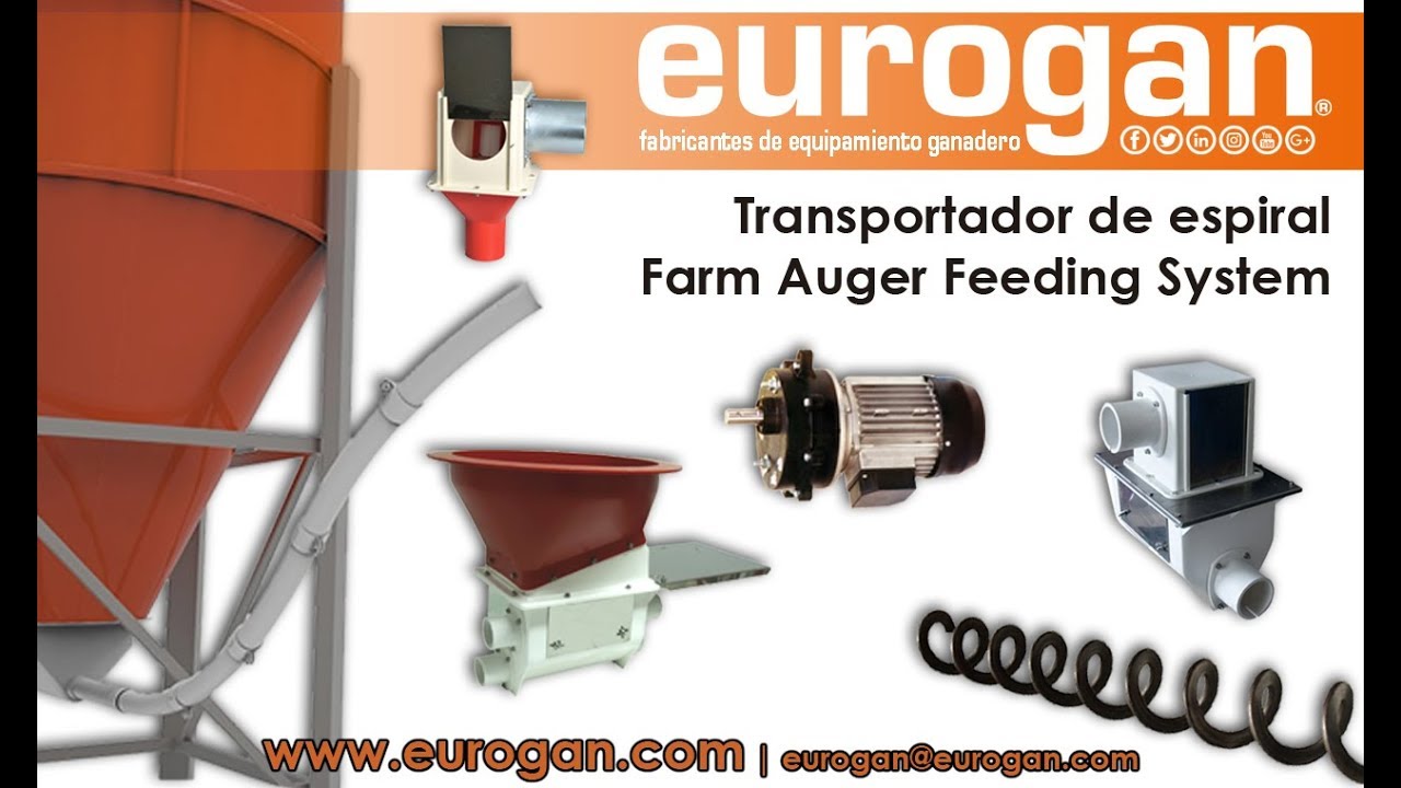 Alimentación granjas por sistema de espiral EUROGAN / Farm auger feeding system EUROGAN