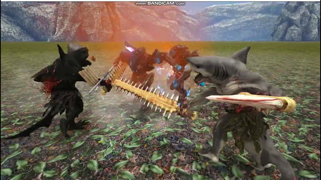 CHAMPION GRUNGYR vs OGRE & SATAN (No Minions) + MINI-MEK WARRIOR BATTLES | Ark Survival Evolved