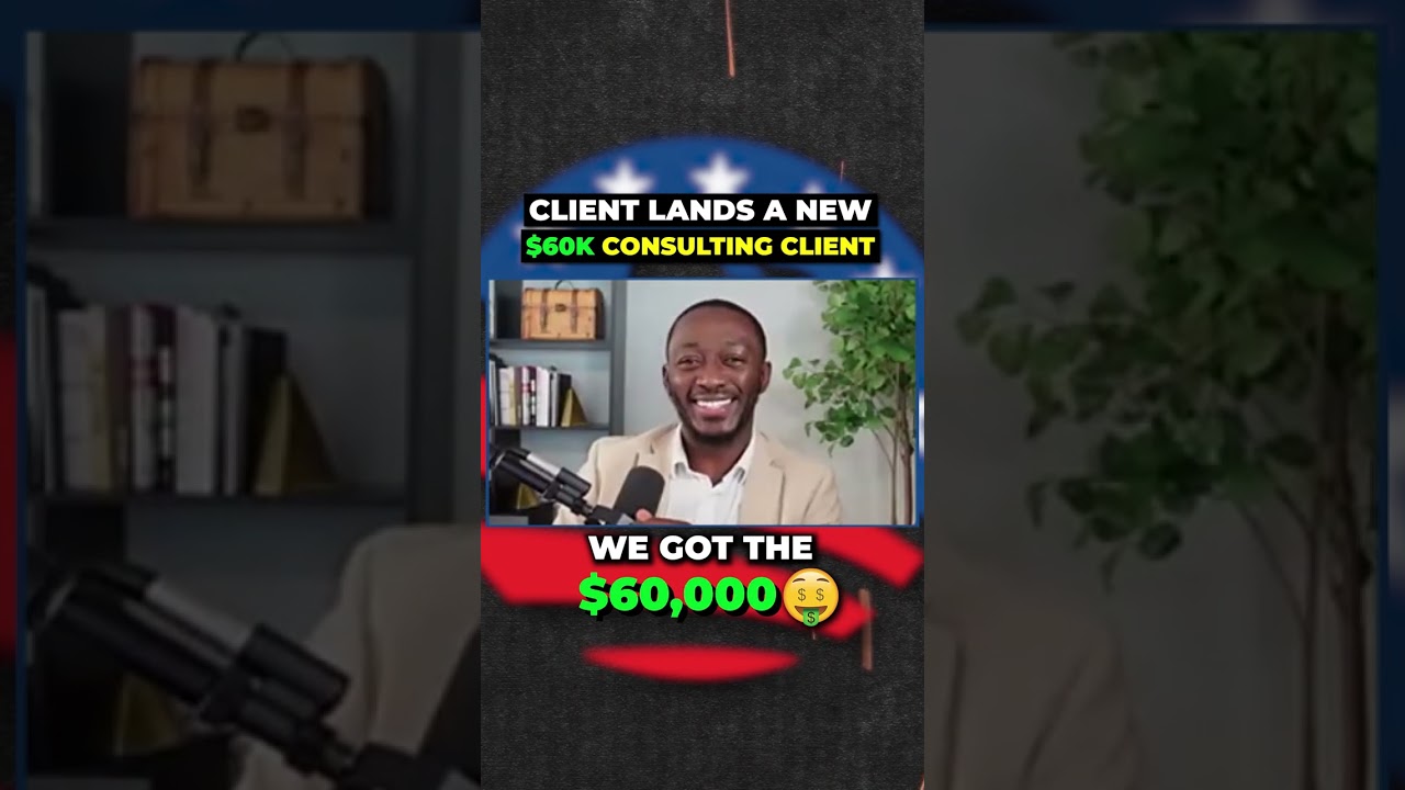 Client lands a new $60k consulting client! 