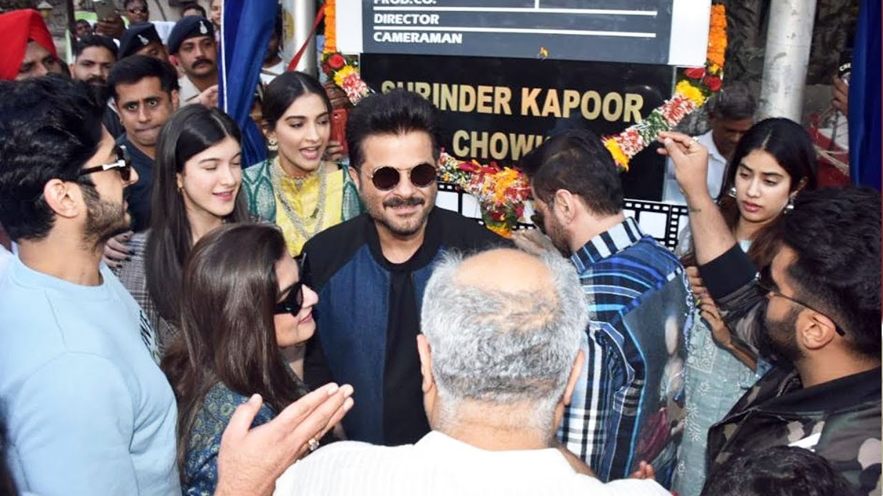 Anil Kapoor And Family Inaugurates Surinder Kapoor Chowk In Chembur