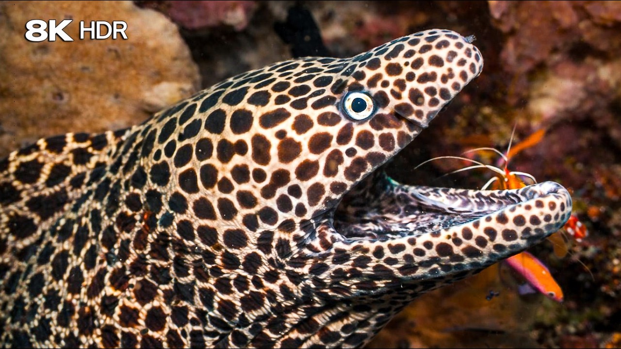 Mysterious Eels of the Reef in 8K Ultra HD HDR Dolby Vision — Cinematic Ocean Predators for OLED