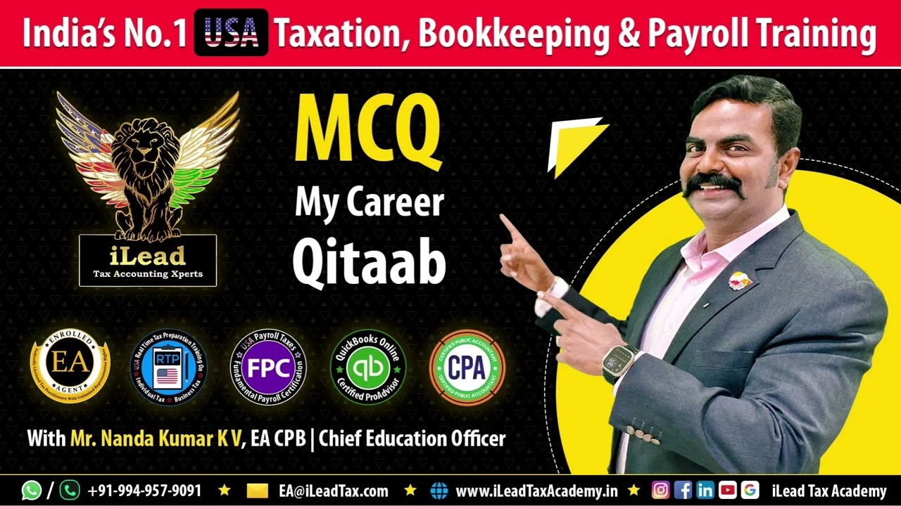 Jan 30, Thursday - IRS SEE EA Part 2 - MCQ Video