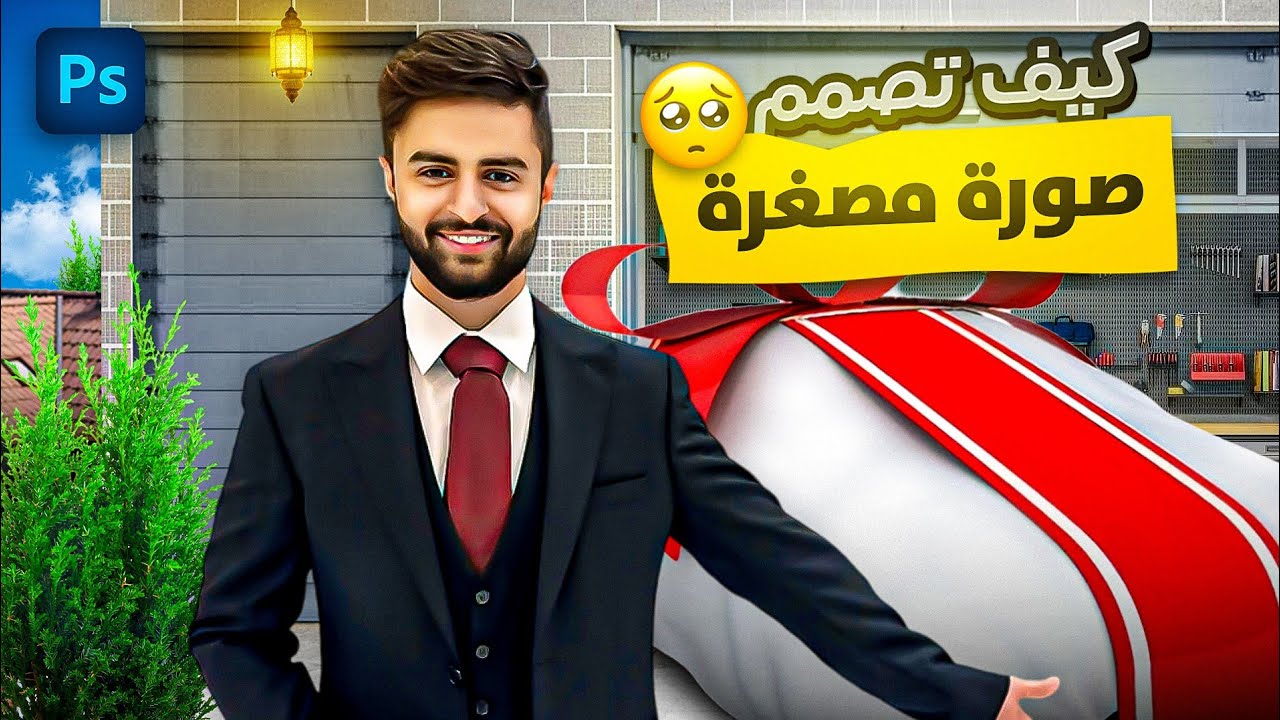 شرح : كيف تصمم صورة مصغرة مثل اليوتيوبرز ( ShongXbong ) - Adobe Photoshop