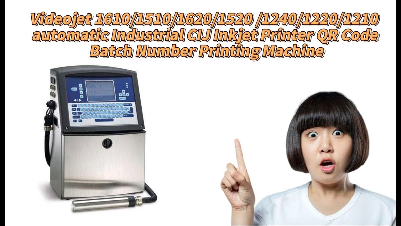 Videojet automatic Industrial CIJ Inkjet Printer QR Code Batch Number!