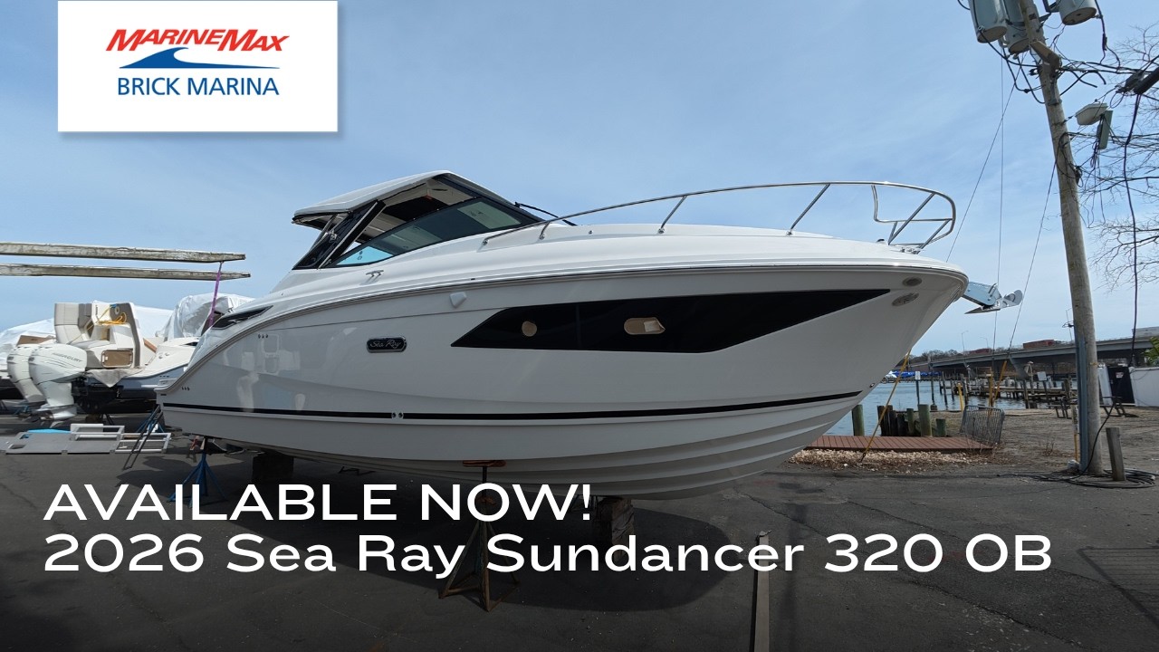 Продается катер Sea Ray Sundancer 320 OB 2026 года выпуска в MarineMax Brick, Нью-Джерси.