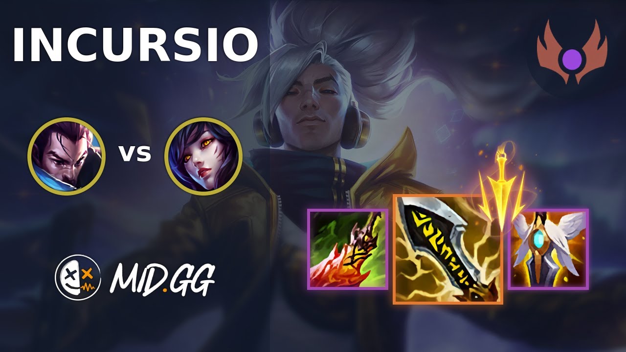 MID.GG: [ Incursio ] Yasuo MID vs Ahri | OCE MASTER | LOL Season 2025