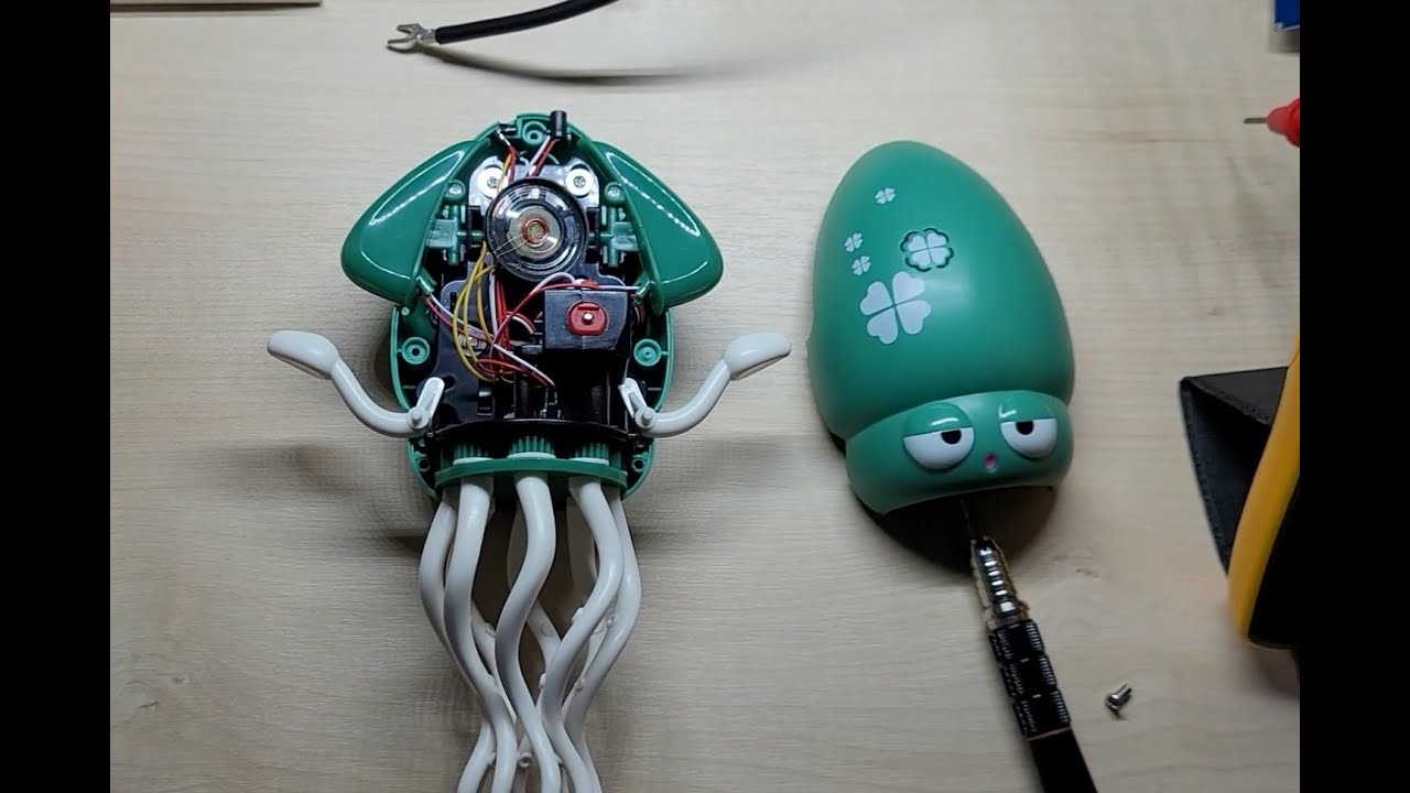 Aliexpress Dancing squid toy Teardown | 알리 오징어 장난감 분해