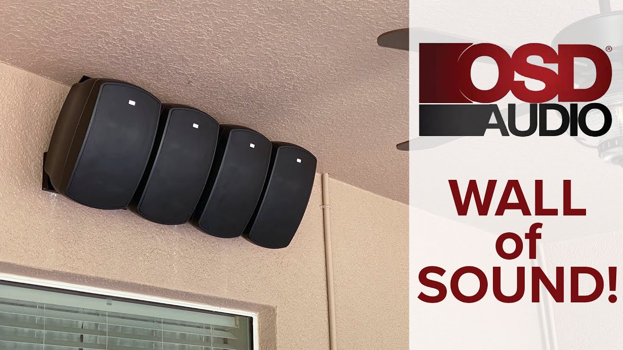 Installing the Youthman WALL OF SOUND Outdoor Speaker System from OSD Audio