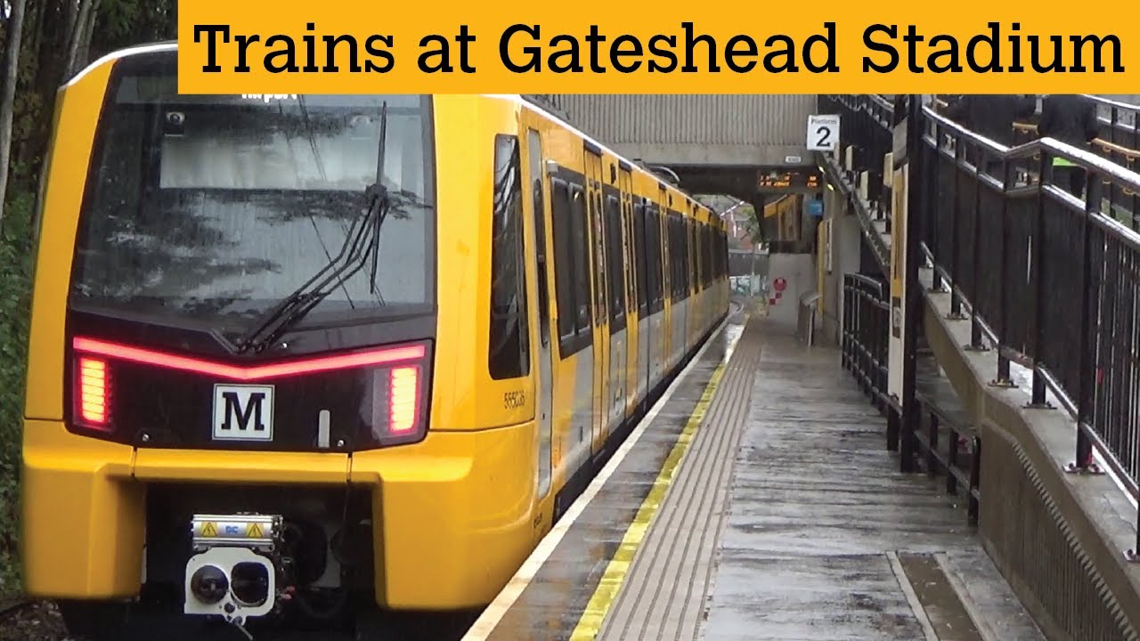 Tyne And Wear Metro Trains At Gateshead Stadium