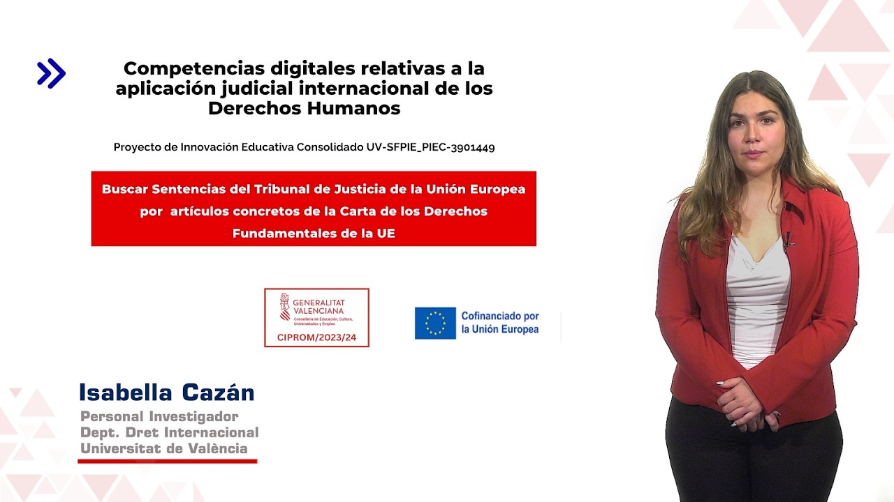 Buscar Sentencias del TJUE por artículos de la Carta de los Derechos Fundamentales de la UE