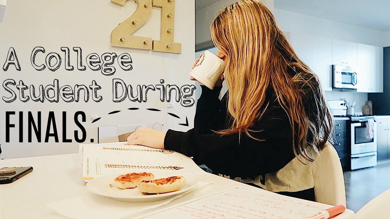 A day in the life of a college student during finals