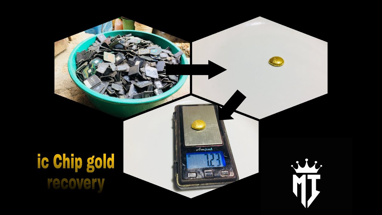 Ic Chip gold recovery experiment