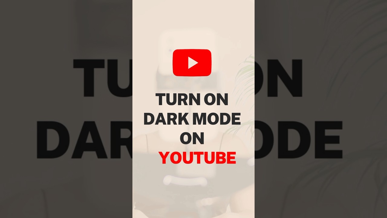 How to Turn On Dark Mode in YouTube Android and iPhone in 2025....(Fast and Simple) #shorts #tech