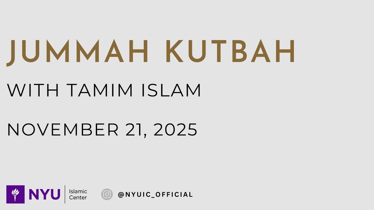 Upholding Good Character | Khutbah by Tamim Islam