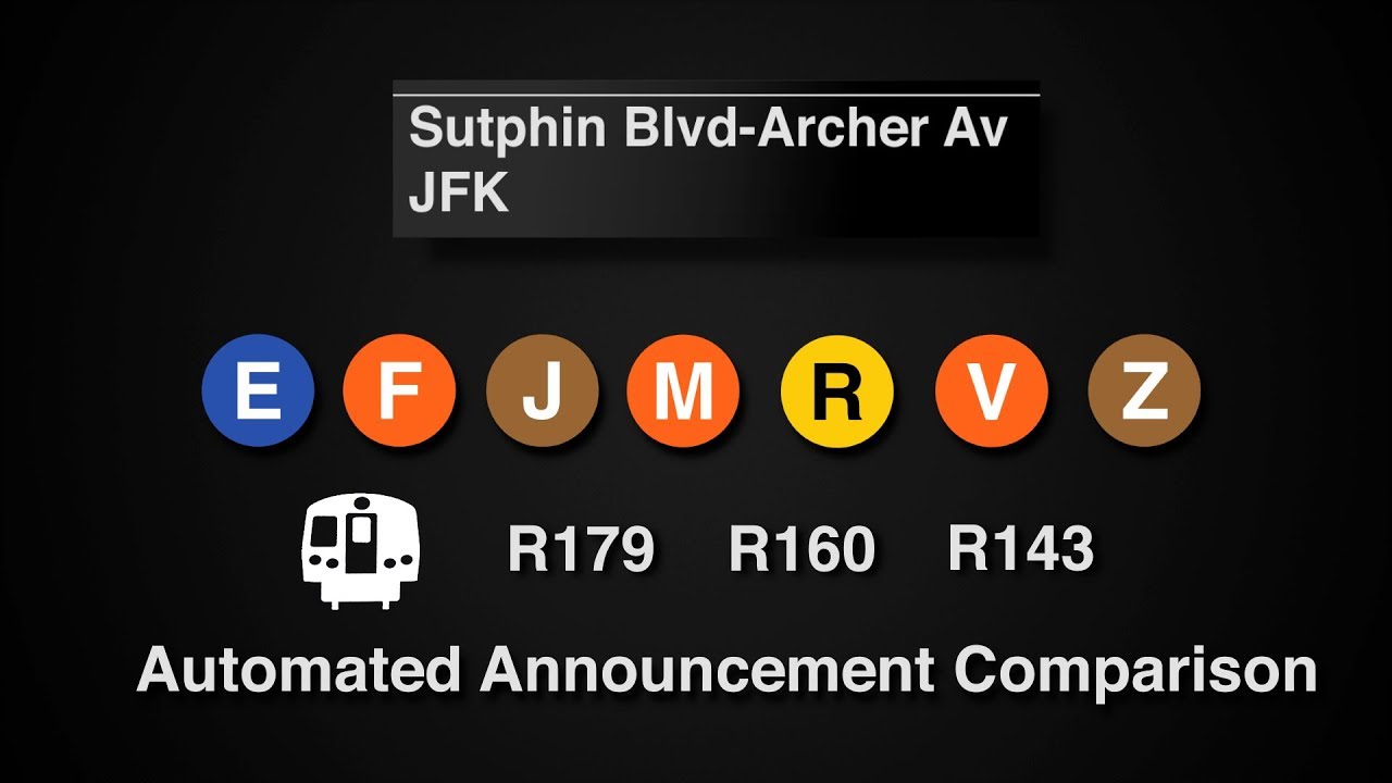ᴴᴰ R179 / R160 / R143 - Sutphin Blvd - Сравнение объявлений на станции JFK 2019 - 2001