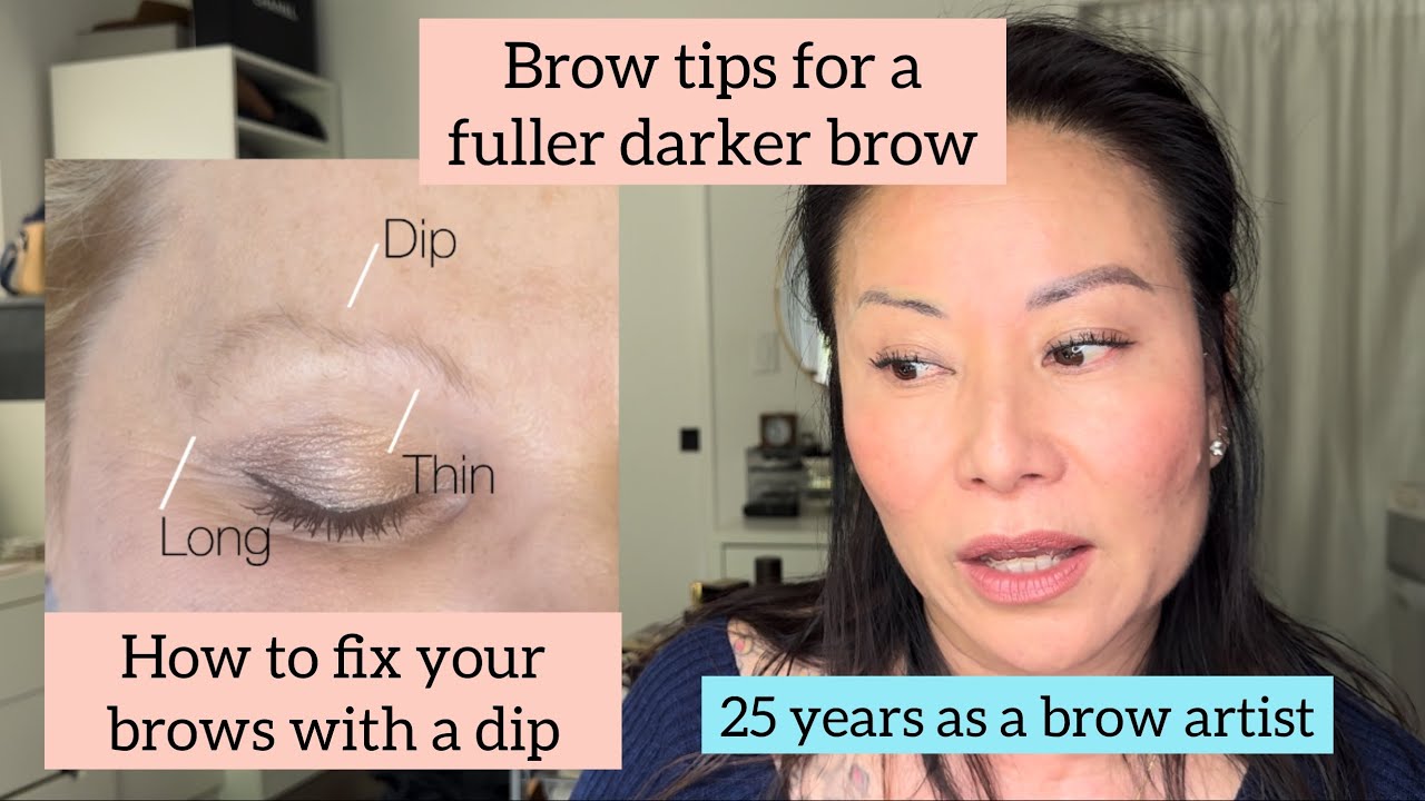Brow tips for a fuller darker brow