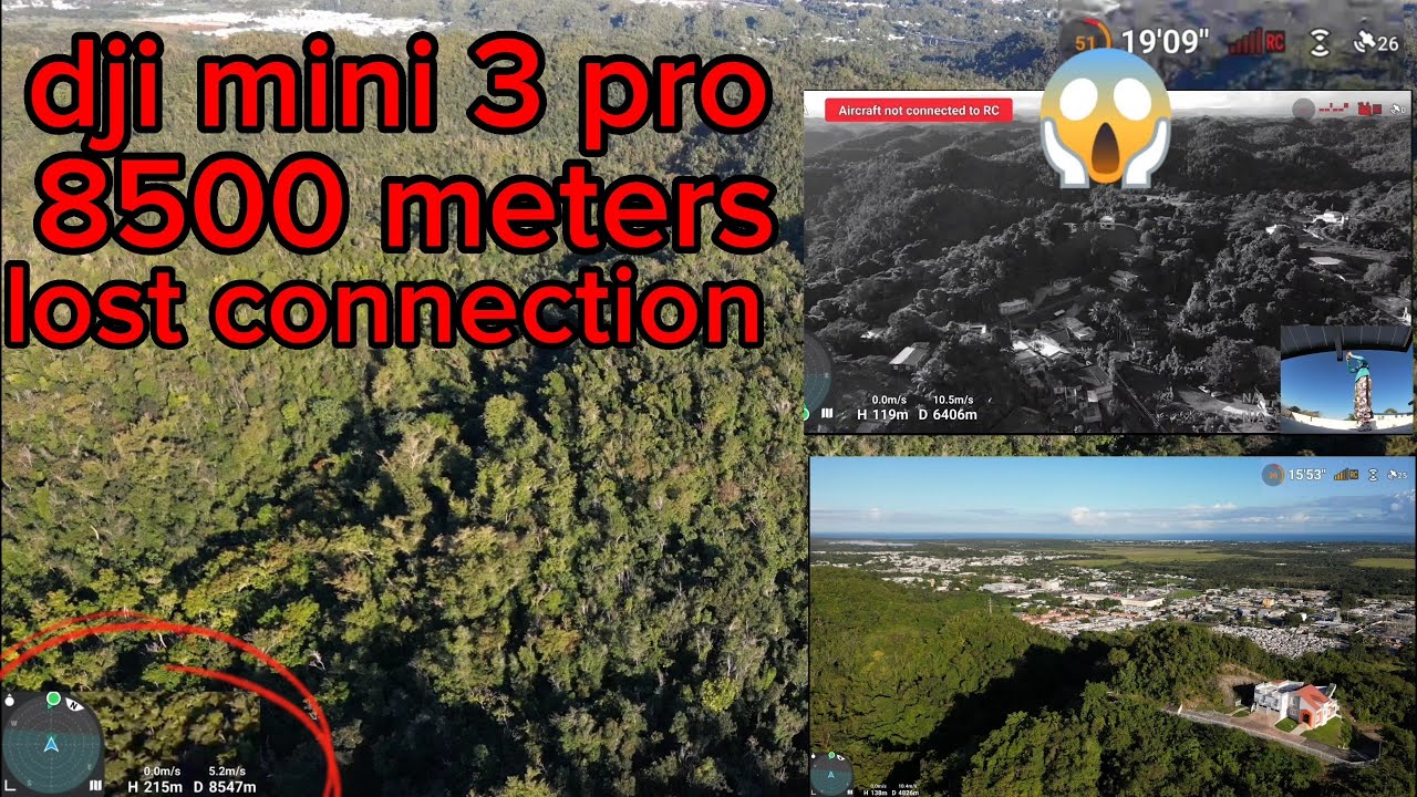 Dji mini 3 pro 8500 meters (lost connection at 6500m  scary moment 😳 #djimini3pro #djimini2  #dji