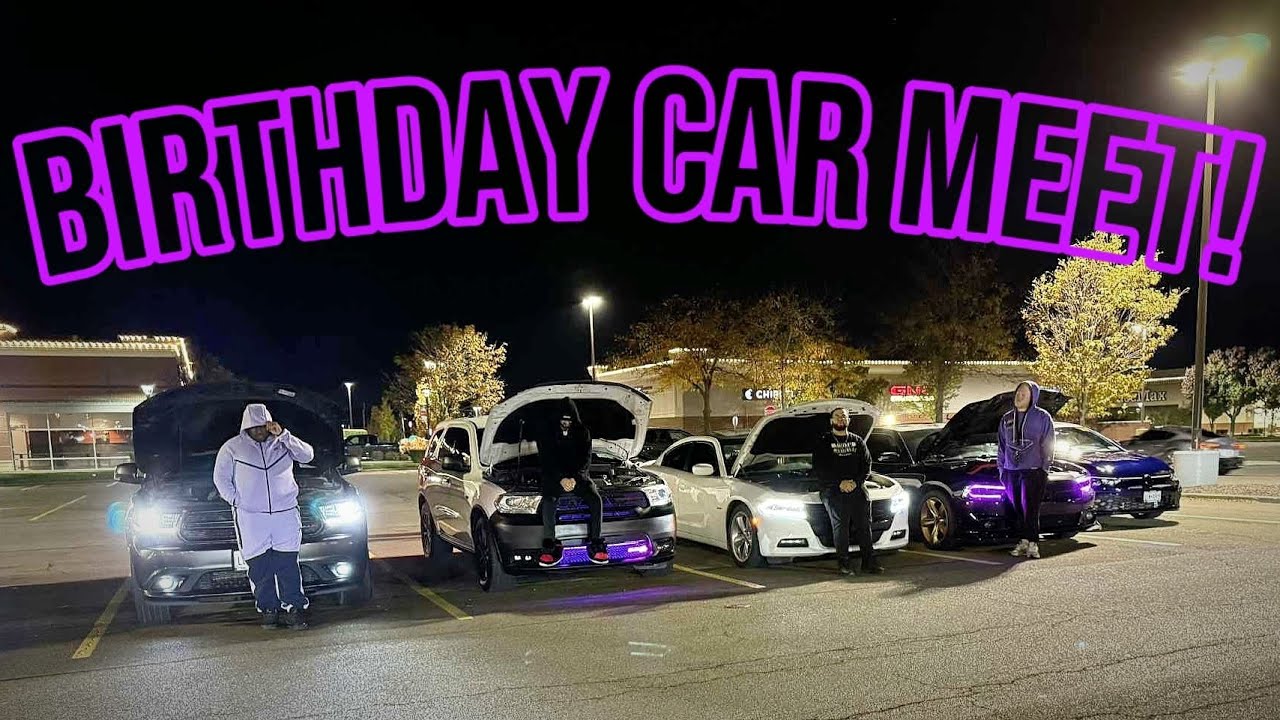 Я БЫЛ НА АВТОВСТРЕЧЕ В ЧЕСТЬ ДНЯ РОЖДЕНИЯ 5.7NARDO! 💜 ОТДЫХАЮ С MOPARS и @buffaloblockboys