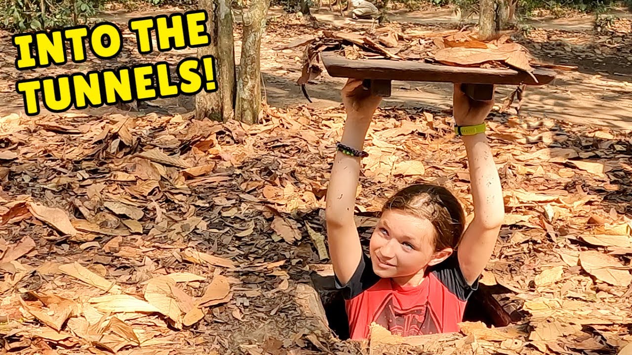 Inside the Cu Chi Tunnels: Vietnam War History & Vietnamese Food! 🇻🇳