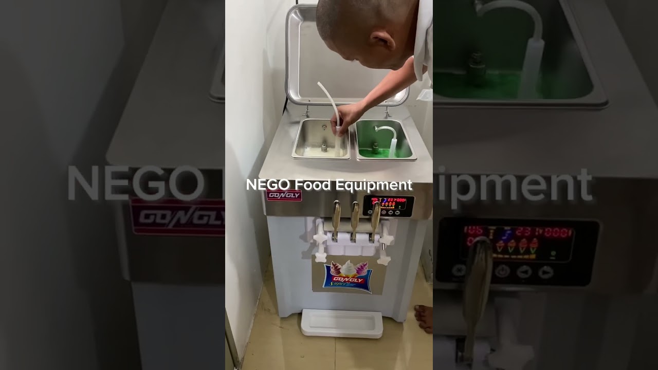 How to Use Gongly Soft Serve Ice Cream Machine