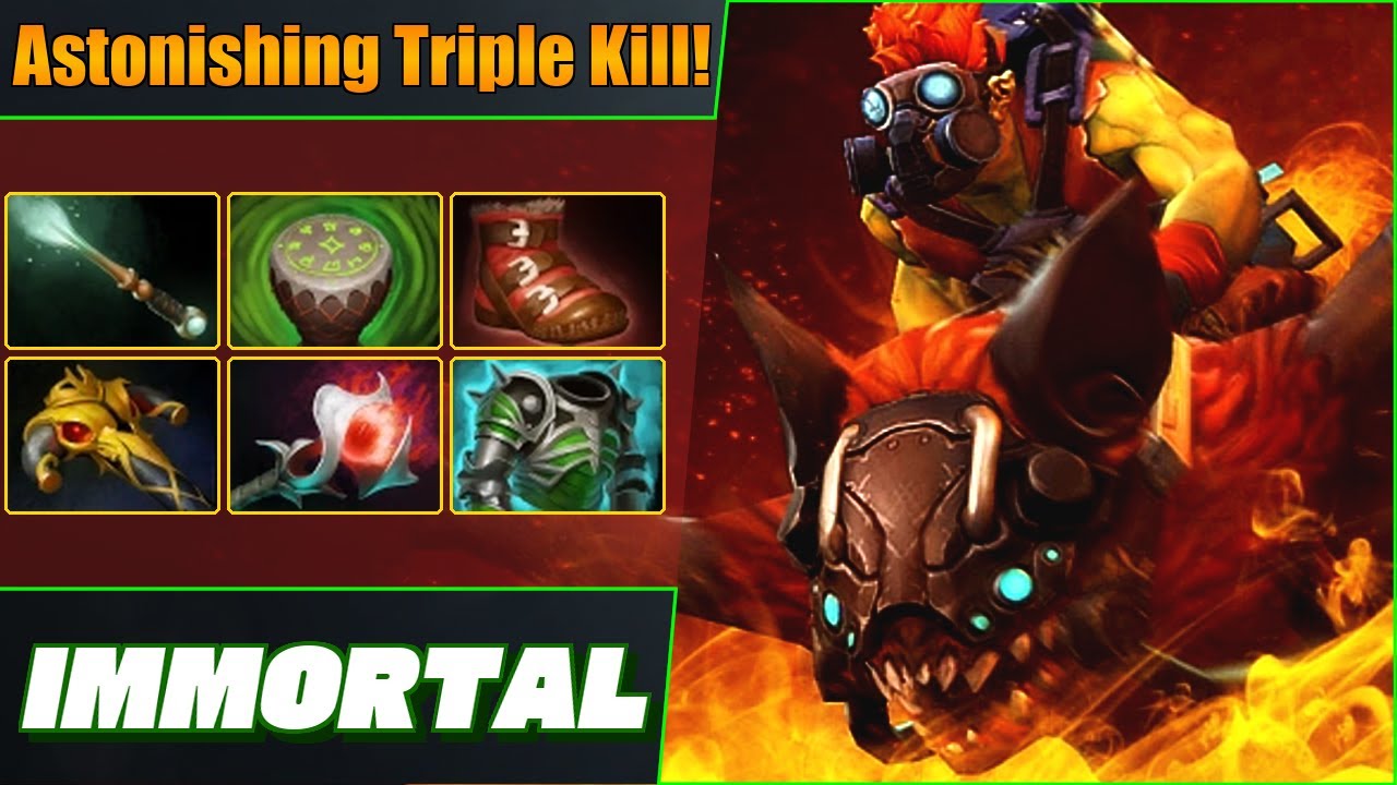 Immortal Batrider Carry 💪 Wild Triple Kill! Dota 2 DotaPulse Highlight Gameplay