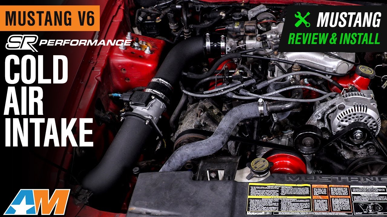 1994-1998 Mustang V6 SR Performance Cold Air Intake; Black Review & Install