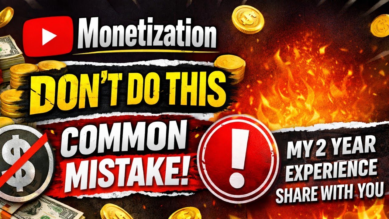Discussion for youtube monetization. Don't do this common mistake ❌