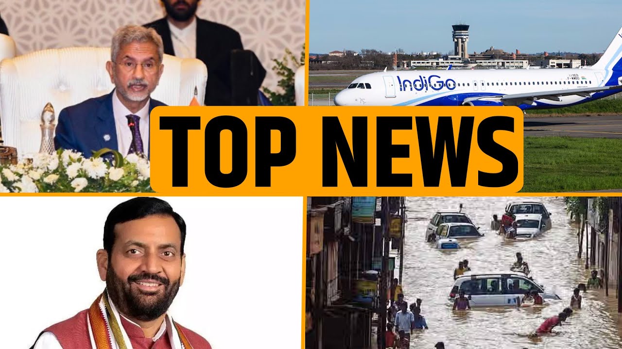 LIVE | Top News | Jaishankar's Tough on Pak, Bomb Threats on Flights, Chennai Deluged & More