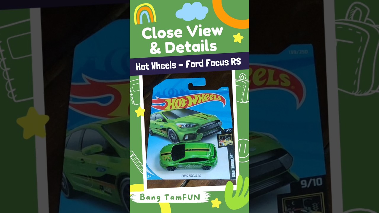 Close View & Details Mobil-Mobilan HOT WHEELS Ford Focus RS 
