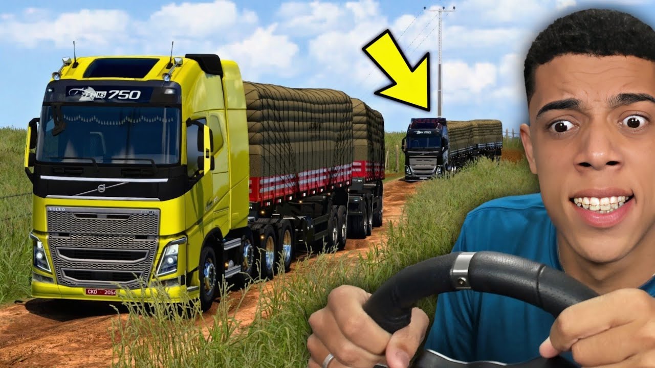 RD e O COMBOIO BARBEIRO NO RODOTREM CARREGADO DE BATATA! - EURO TRUCK SIMULATOR 2 + G920