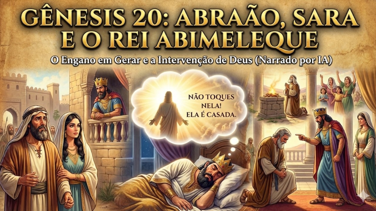 Gênesis 20: Abraão Mente de Novo e o Sonho de Abimeleque (Narrado por IA)