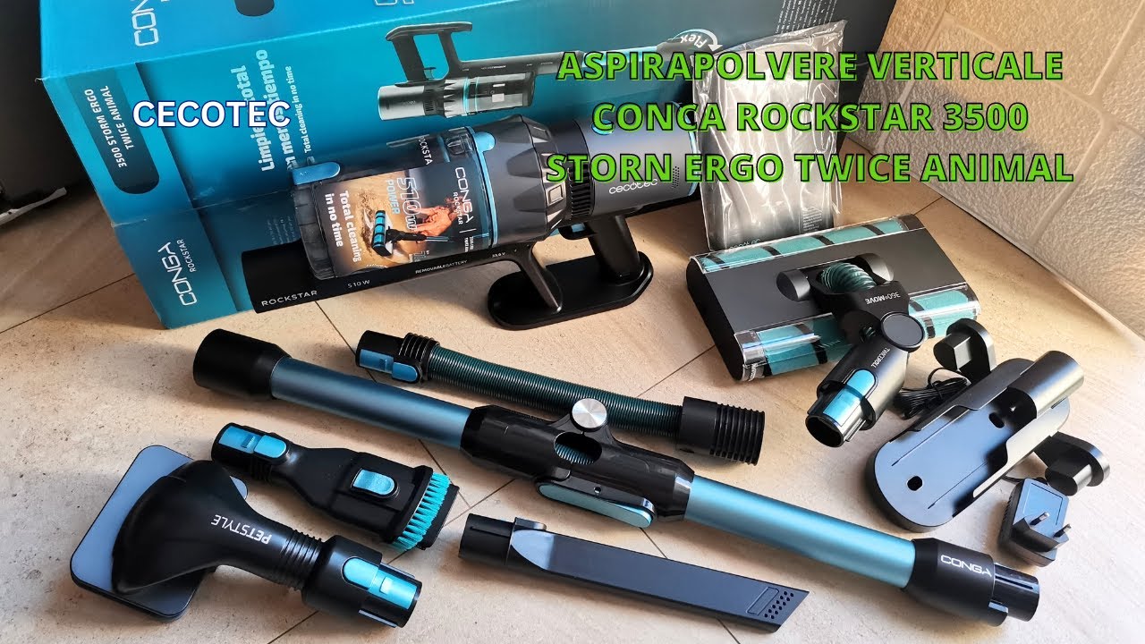 Aspirapolvere verticale Conga rockstar 3500 storm ergo twice animal