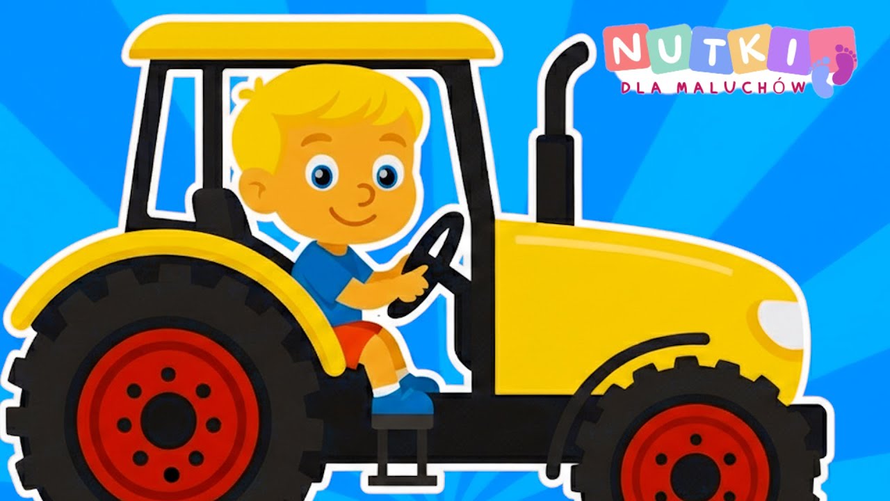 ANTEK Z TRAKTOREM - Piosenka Dla Dzieci 🚜👦🚜 | NutkiDlaMaluchów |