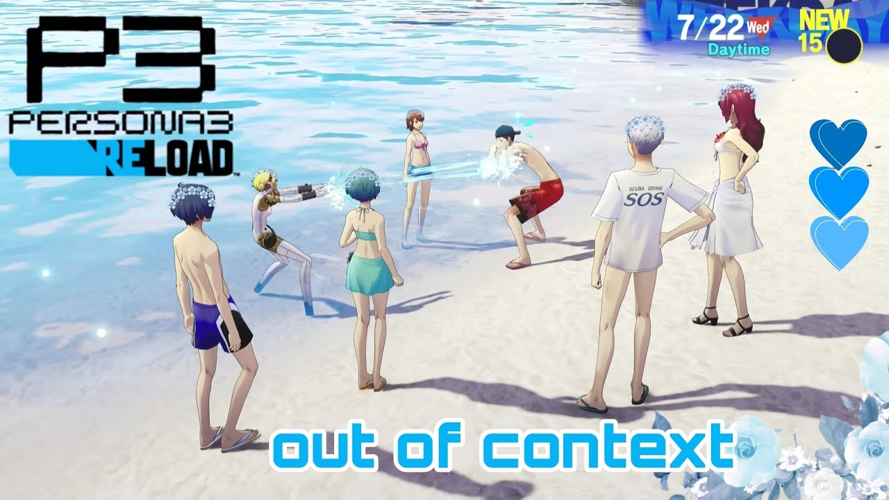 Persona 3 Reload but Junpei lost the context