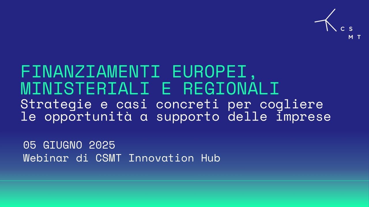 Finanziamenti europei, ministeriali e regionali: opportunità a supporto delle imprese