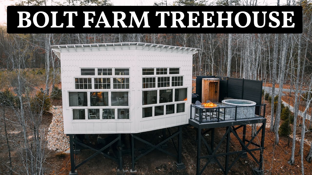 Inside Bolt Farm Treehouse Luxurious Cabin! Full Tour!