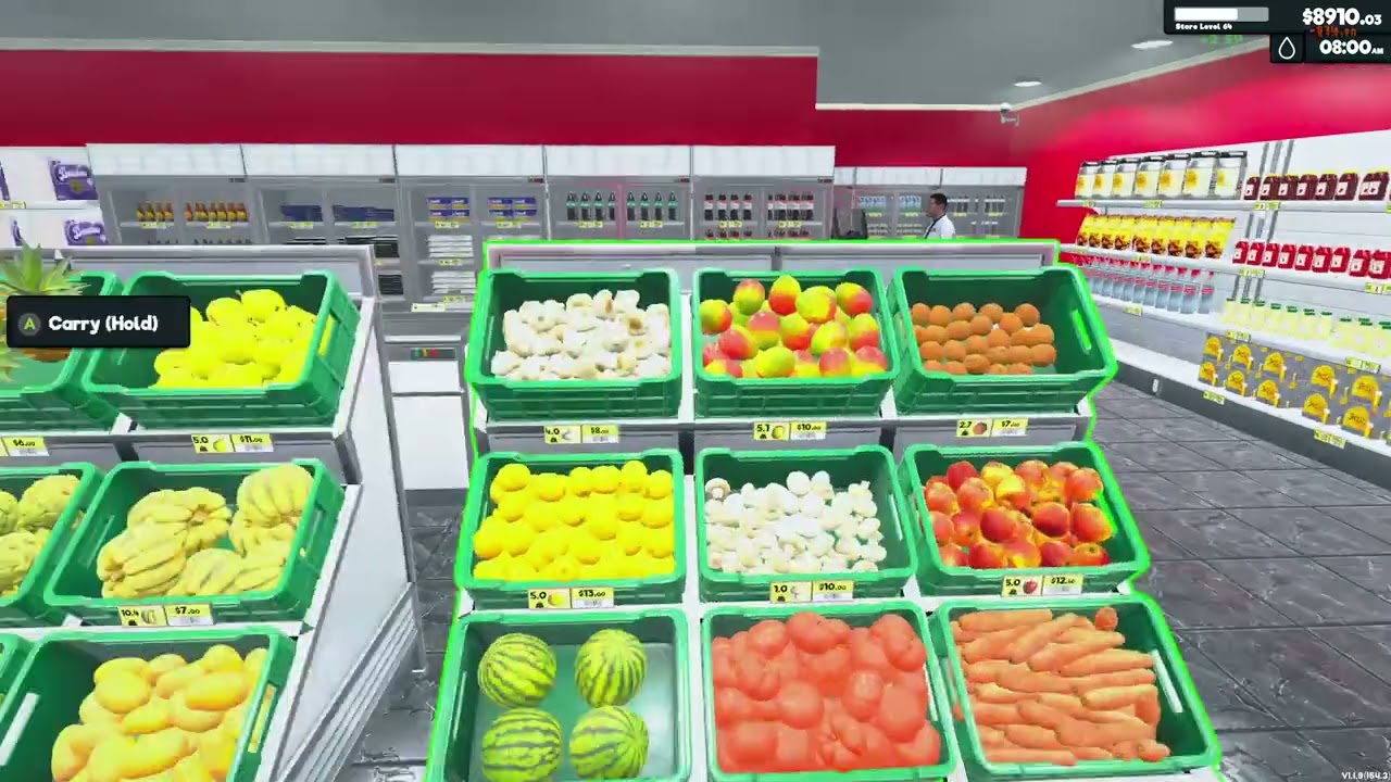 Playing supermarket simulator