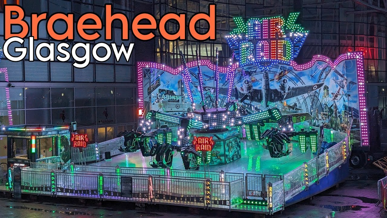 We did The BRAND NEW AIR RAID at Braehead, Glasgow Fun Fair!
