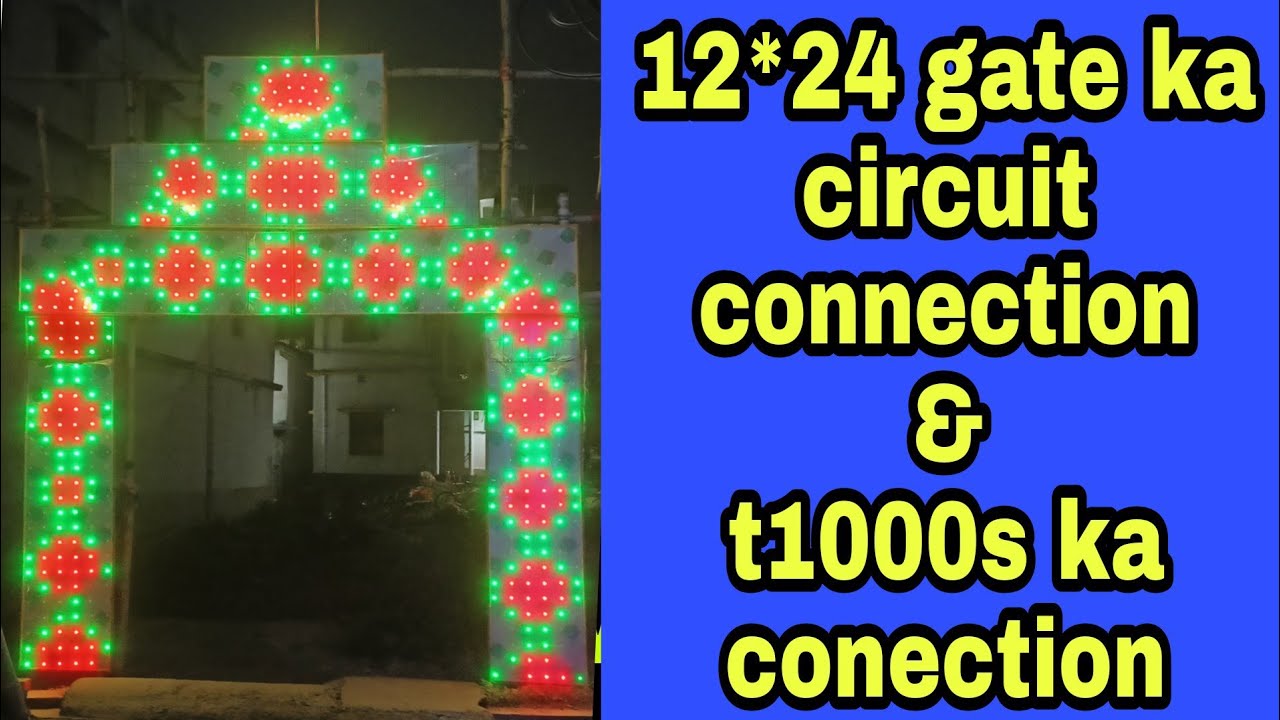 How to make 12*24 pixel led get 3d conection