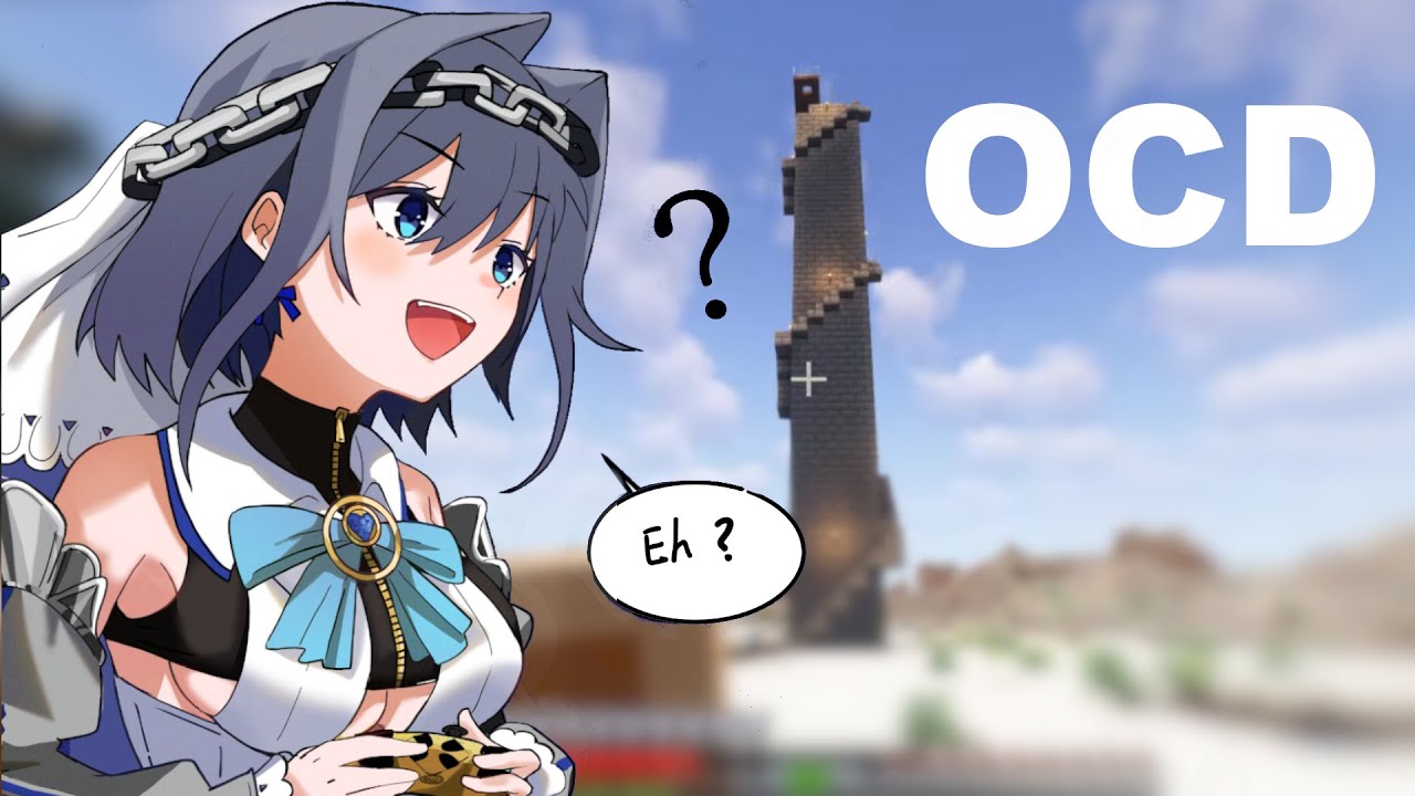 Someone save Kronii from her OCD! She can't stop building in Minecraft! [HOLOLIVE EN]