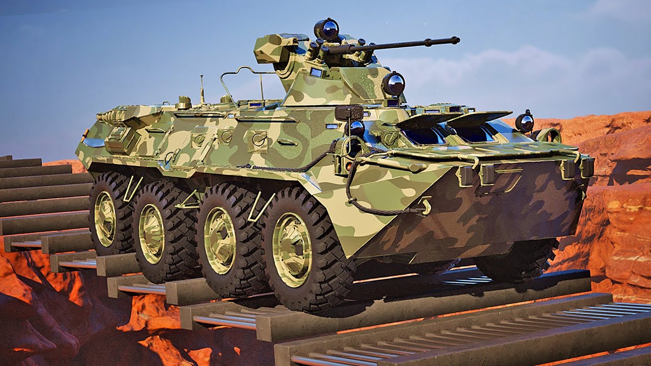 BTR-80 Armored Personnel Carrier in Action | Military Vehicle Showcase | 3DMCAR