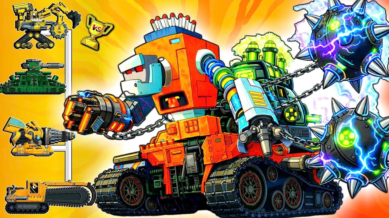 Construction Robot Boss VS Industrial Tanks | Tournament of Machines