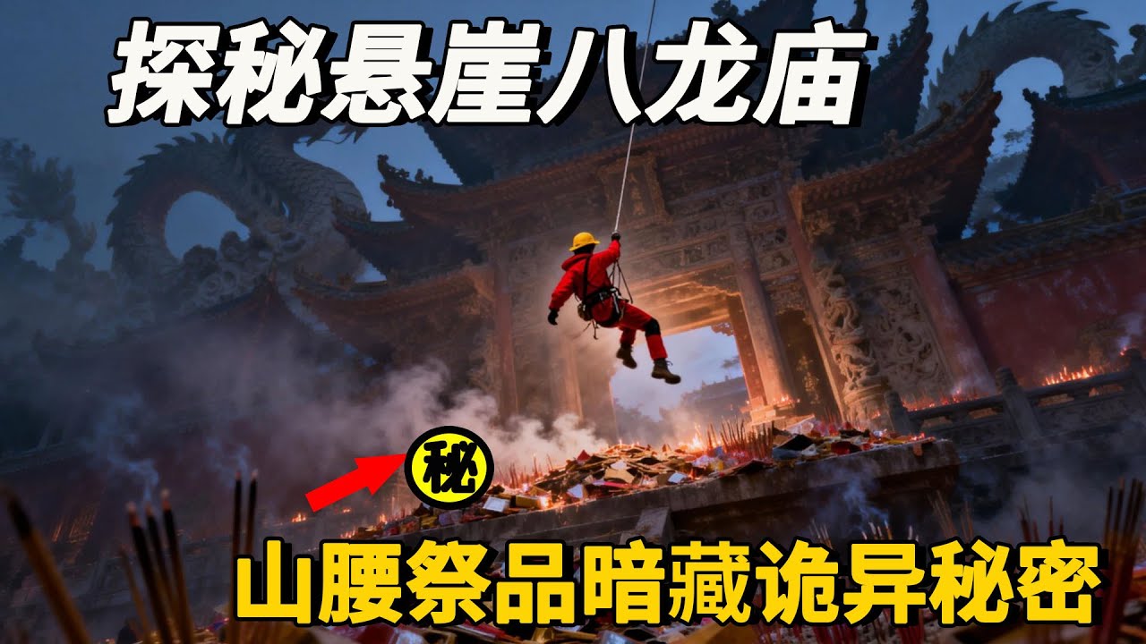小夥疯狂探秘山西八龙庙，半山腰祭祀物品竟暗藏詭異秘密！讓小夥瞬間崩潰！