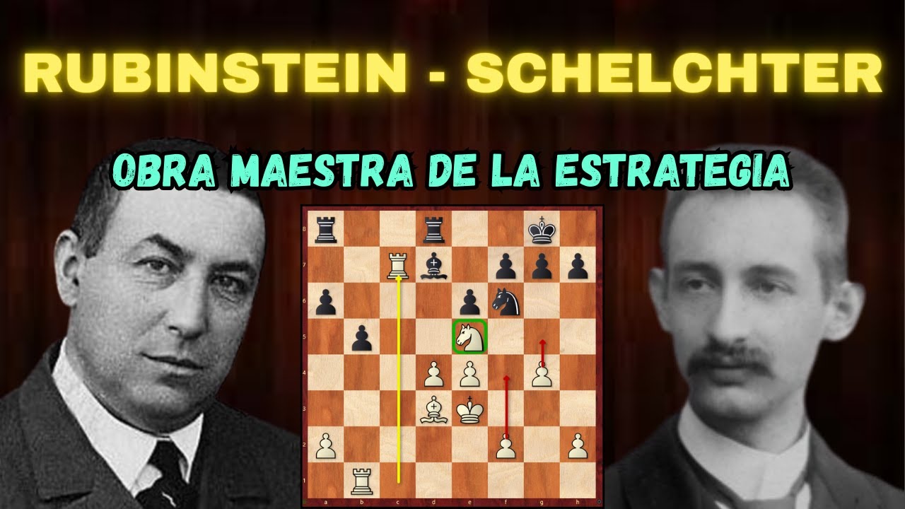 MONUMENTO DEL AJEDREZ POSICIONAL : RUBINSTEIN - SCHELCHTER , SAN SEBASTIAN 1912