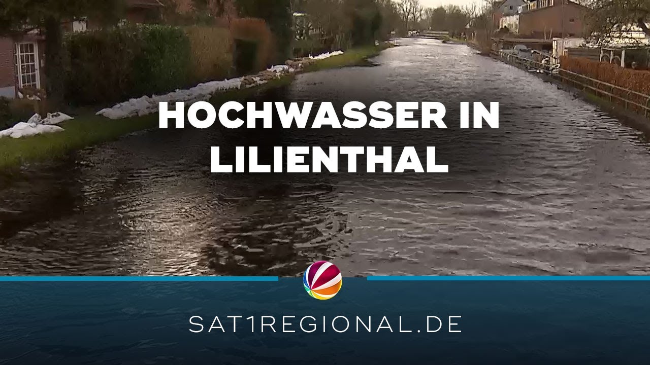 Hochwasser-Lage in Lilienthal bei Bremen weiter angespannt
