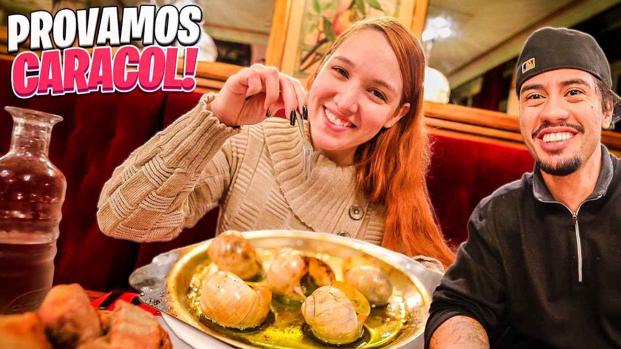 PROVAMOS ESCARGOT EM PARIS PELA PRIMEIRA VEZ 😱 EU REALMENTE NÃO ESPERAVA ISSO!